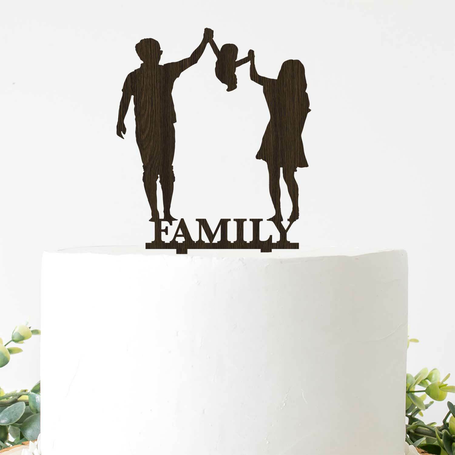 Dekorace na dort - Rodina
