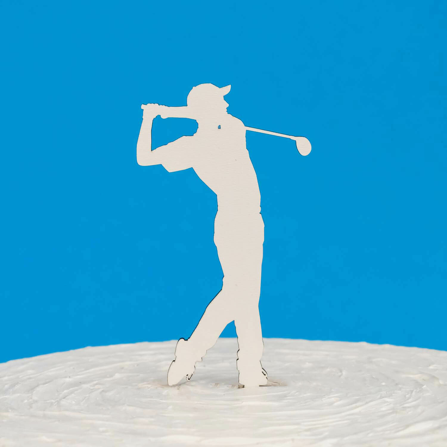 Dřevěná postavička na dort - Golfista