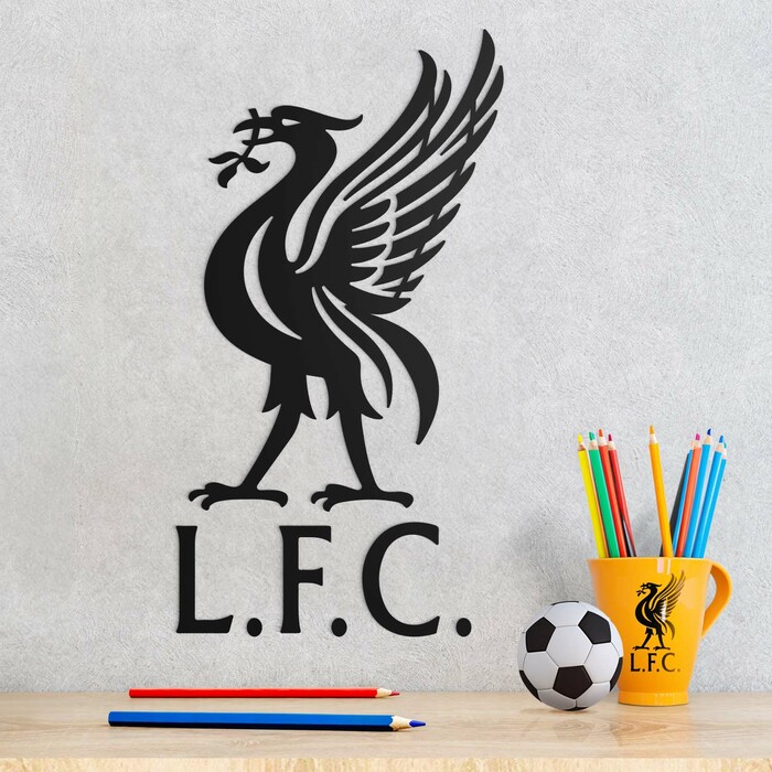 Nalepovací logo fotbalového klubu - Liverpool | Černá