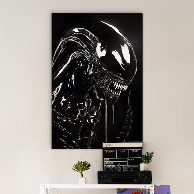 Black and White Movie Wall Art - Alien
