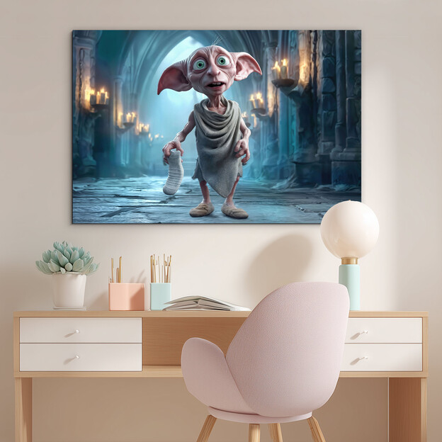 Wooden picture from Harry Potter - Dobby