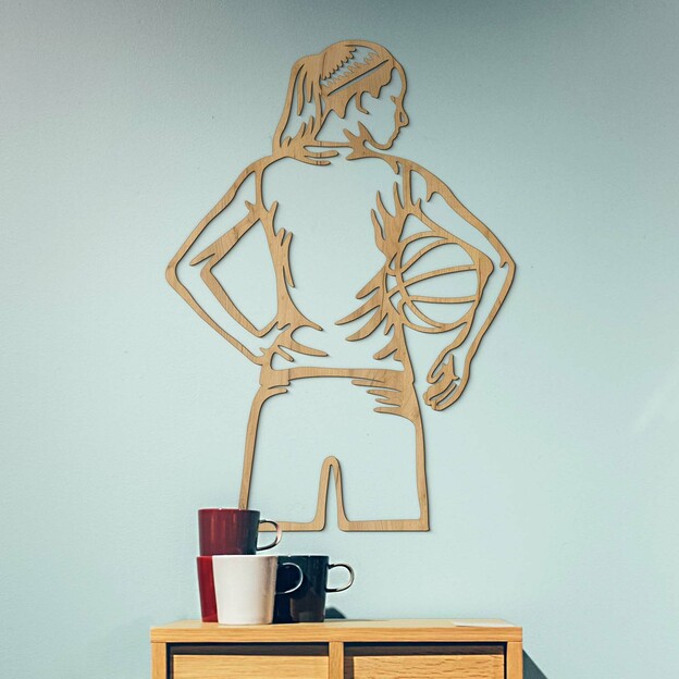 Affordable Wall Art - Female Basketball Player