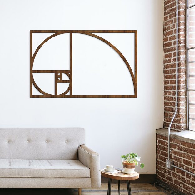 Wooden Wall Art - Golden Ratio