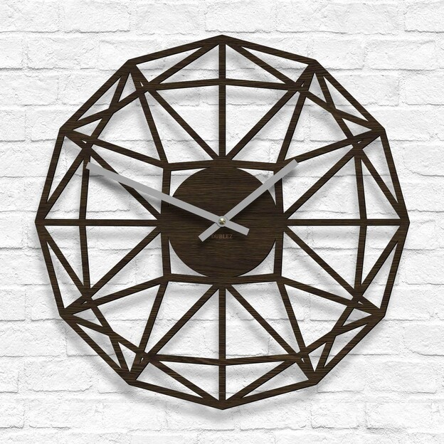 Polygonal Wooden Wall Clock