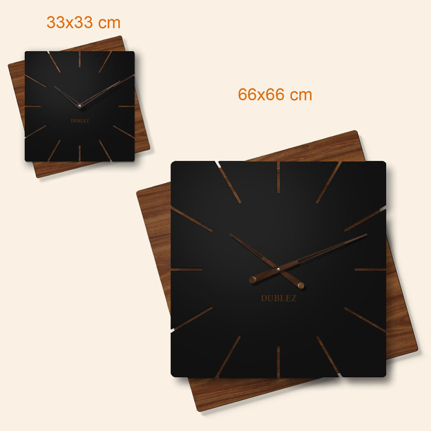Unique Wooden Clock - Diagonala