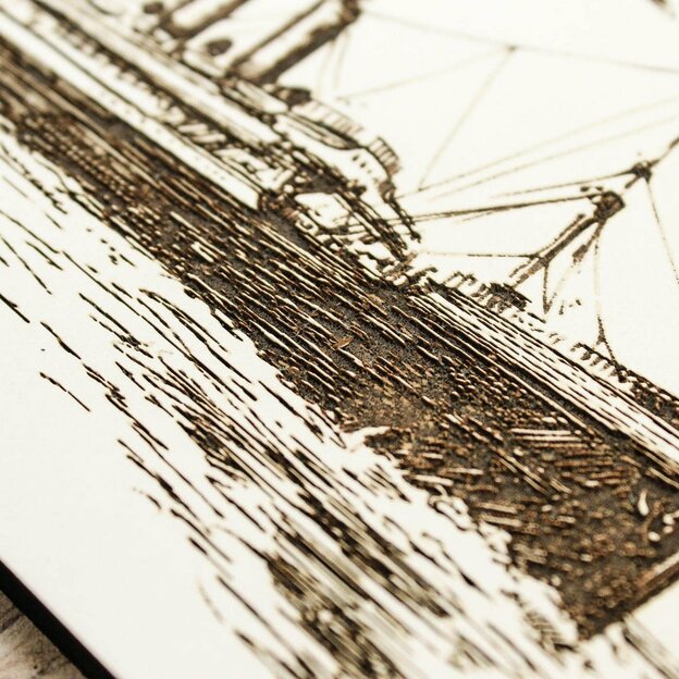 3D Wooden Engraved Wall Art - Sailor