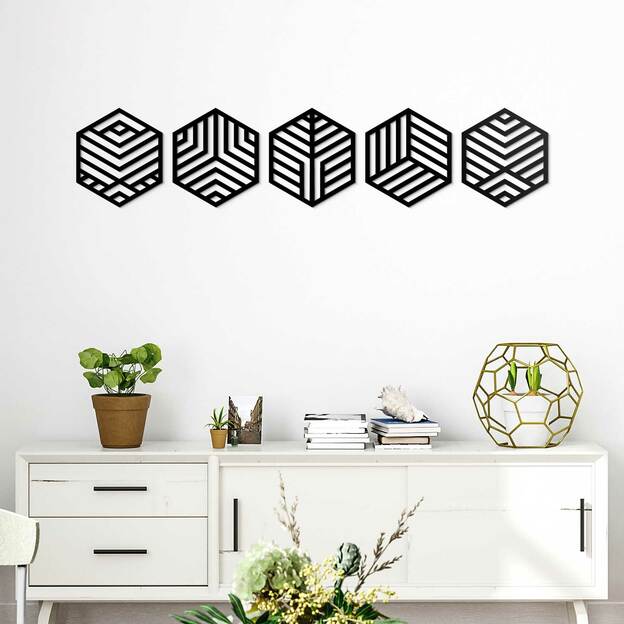 Wall Decoration - Hexagon (5 pcs)