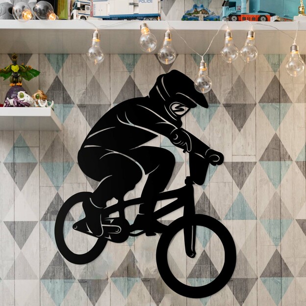 Wooden Wall Art BMX Racing - Bikros