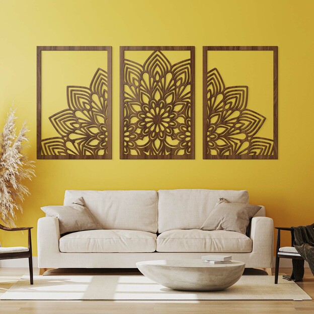 Multi-Part Mandala on the Wall - Abundance