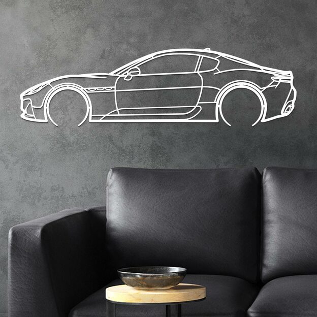Modern Wall Art from Wood - Maserati