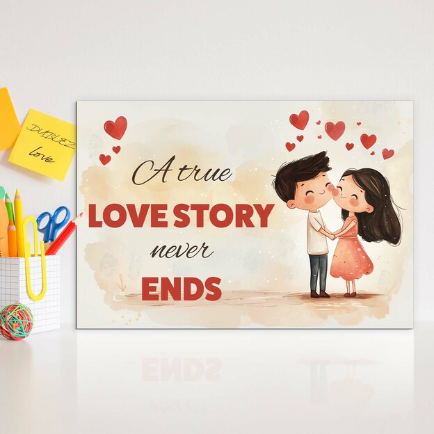Romantic wall art - True Love Story