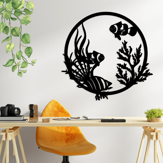 3D Wall Art from Wood - Sea Fish