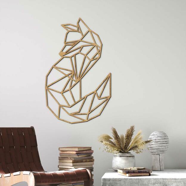 Industrial Wall Art - Polygonal Fox