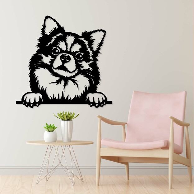 Wooden Wall Sticker - Chihuahua