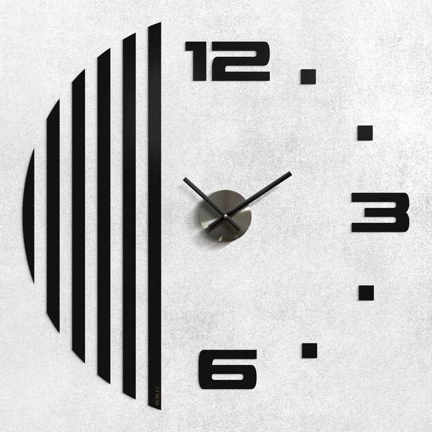 Large 3D Wall Clock - Slats