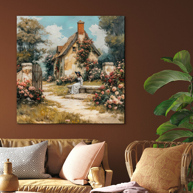 Original artistic painting - Vintage Garden