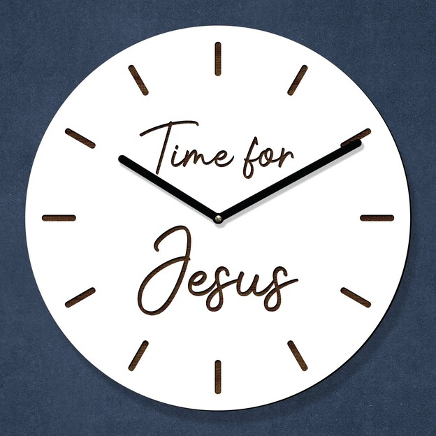 Christian Wall Clock - Time for Jesus