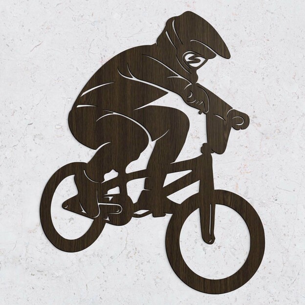 Wooden Wall Art BMX Racing - Bikros