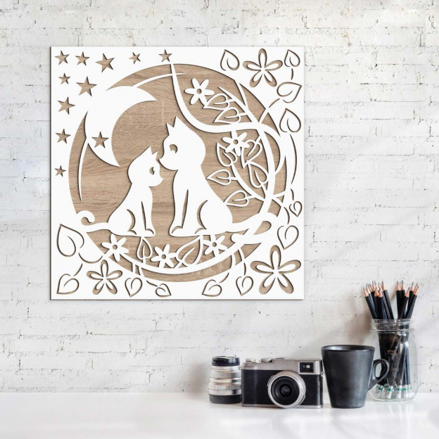 Wooden Decoration for Apartment - Cat