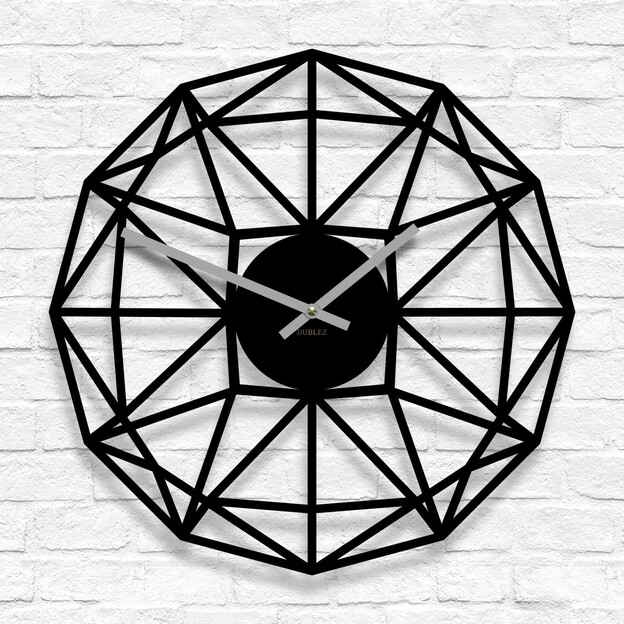 Polygonal Wooden Wall Clock