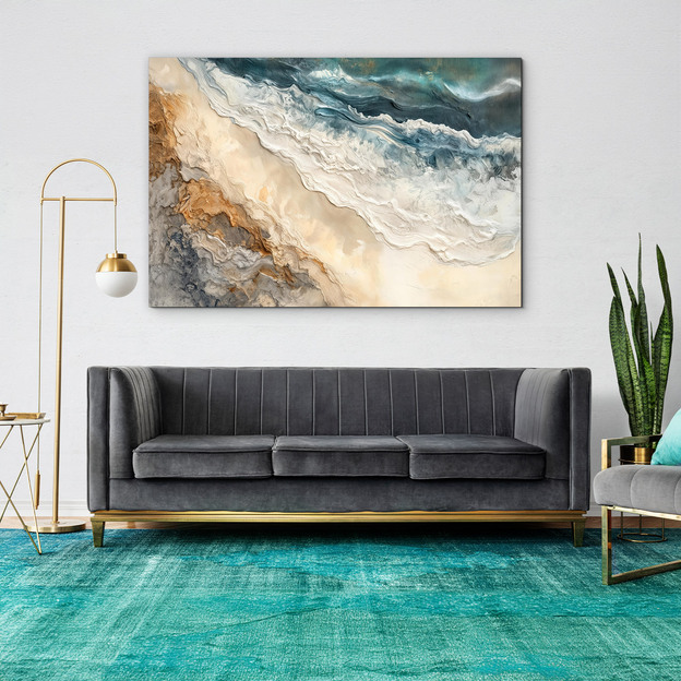 Modern abstract painting - Beach