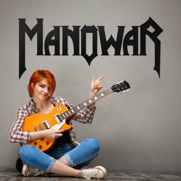 Wooden Wall Art - Manowar Logo