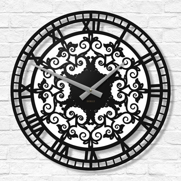 Wooden Wall Clock - Ornaments