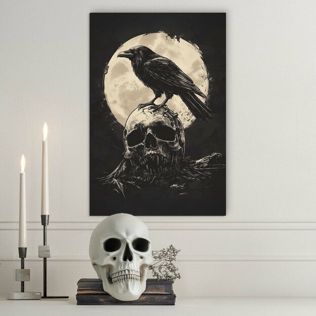 Mystical Wall Art - Black Raven