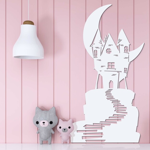 Wooden Halloween Decoration - Haunted House