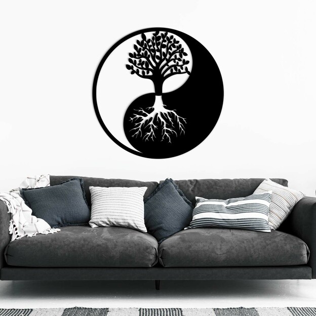 Tree of Life on the Wall - Yin and Yang