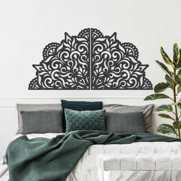 Half Mandala above the Bed - Ornament