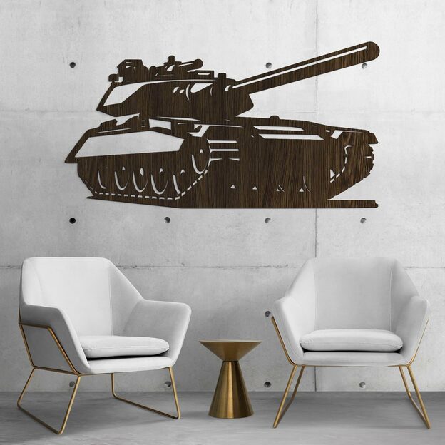 Wooden Wall Art - Tank