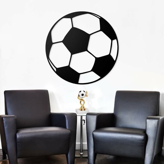 Wooden 3D Wall Art - Football Ball