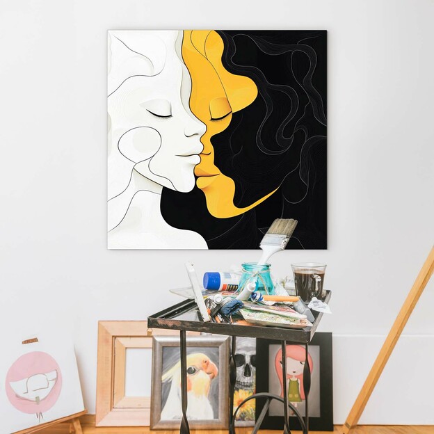 Abstract Wall Art - Faces