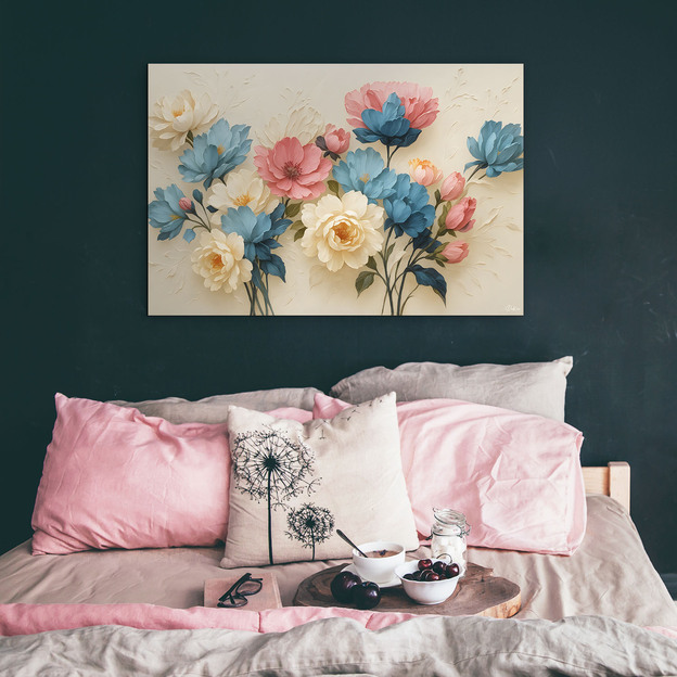 Pastel Flower Wall Art