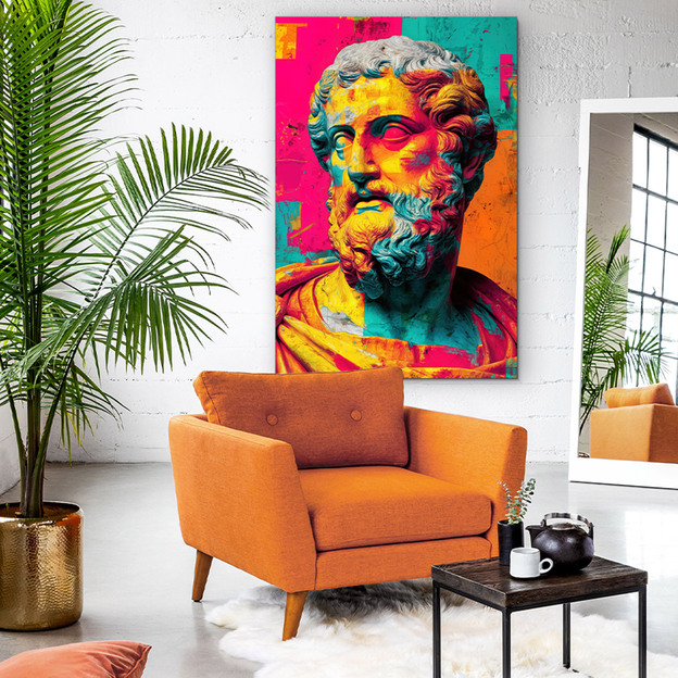 Colorful pop art painting - Hippocrates