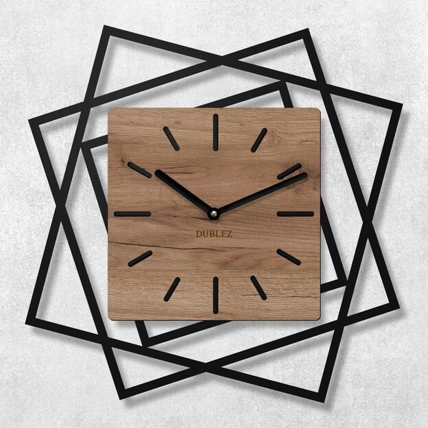 3D Wooden Wall Clock - Frames