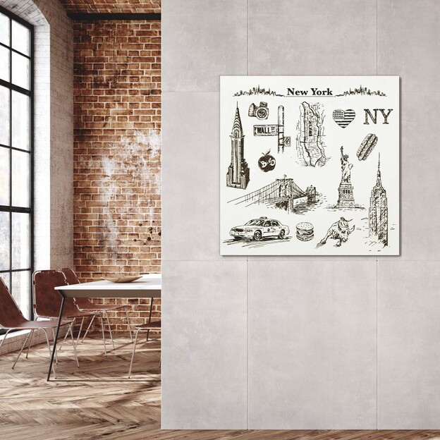 3D Wooden Wall Art - New York