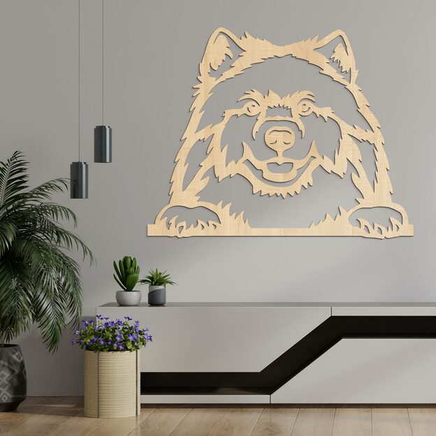 Wooden Wall Art - Samoyed