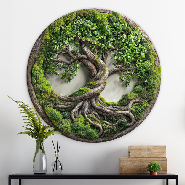 Moss Tree of Life - Luxury Wood Imitation