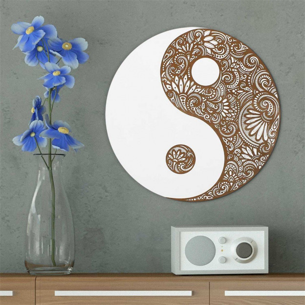 Yin-Yang - Healing Wooden Mandala