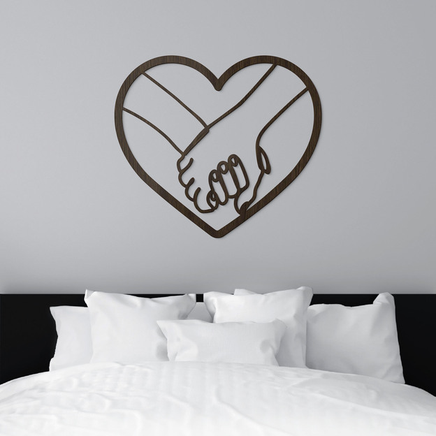 Minimalist Wall Art for Bedroom - Love in the Heart