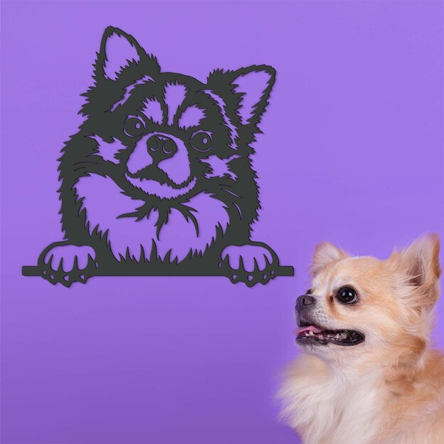 Wooden Wall Sticker - Chihuahua