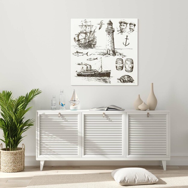 3D Wooden Engraved Wall Art - Sailor