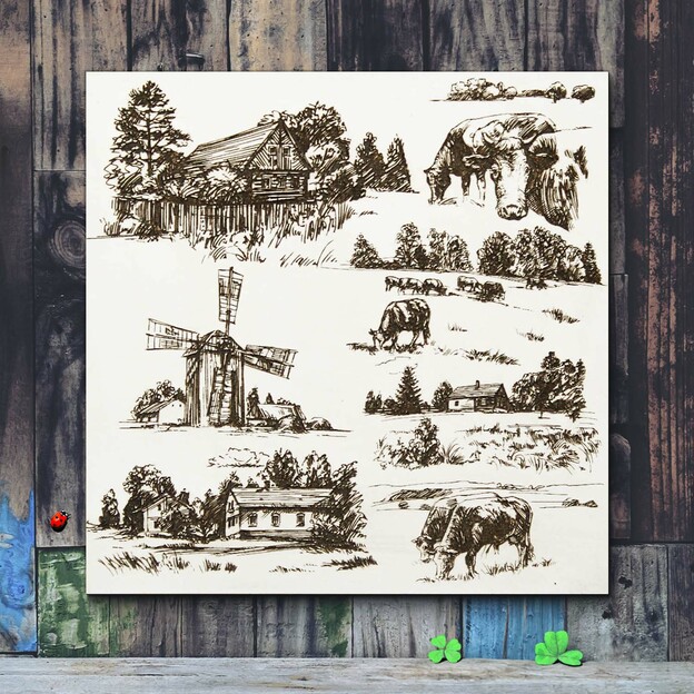 Decorative Picture - Village