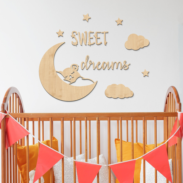 Wooden Wall Sticker for Kids Room - Koala