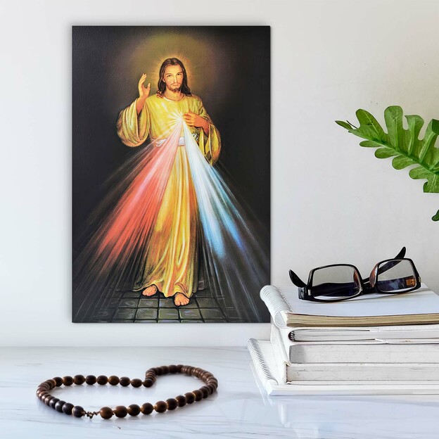 Divine Mercy - Large Wooden Wall Art
