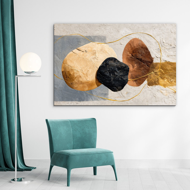 Modern wooden abstract painting - Lucy