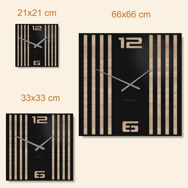 3D Wall Clock - Urban Lines