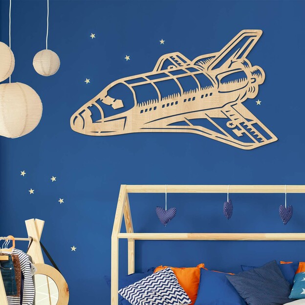 Wall Art for Boy's Room - Rocket
